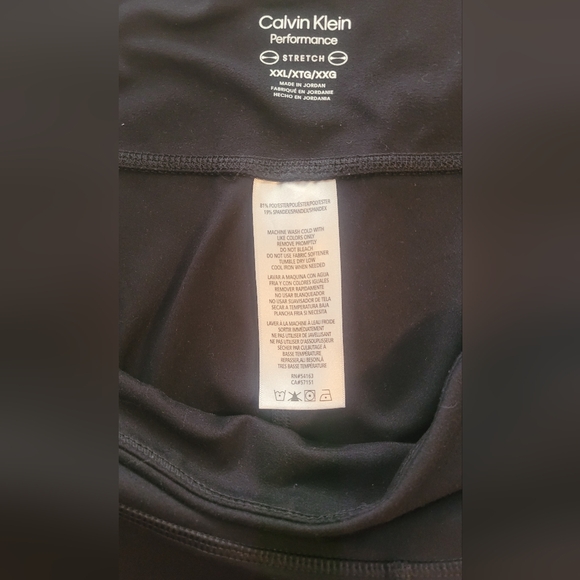 Calvin Klein Black Leggings with White Logo - Picture 4 of 4